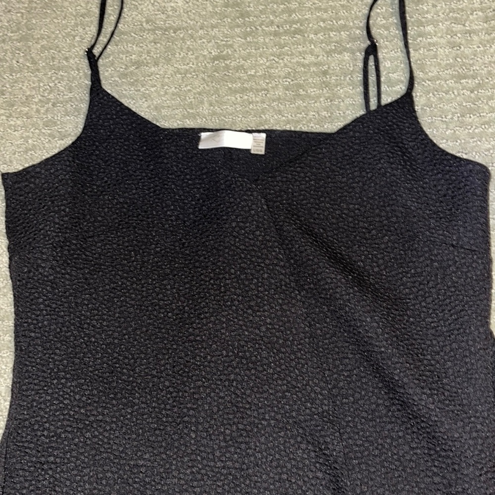 spaghetti strap black blouse